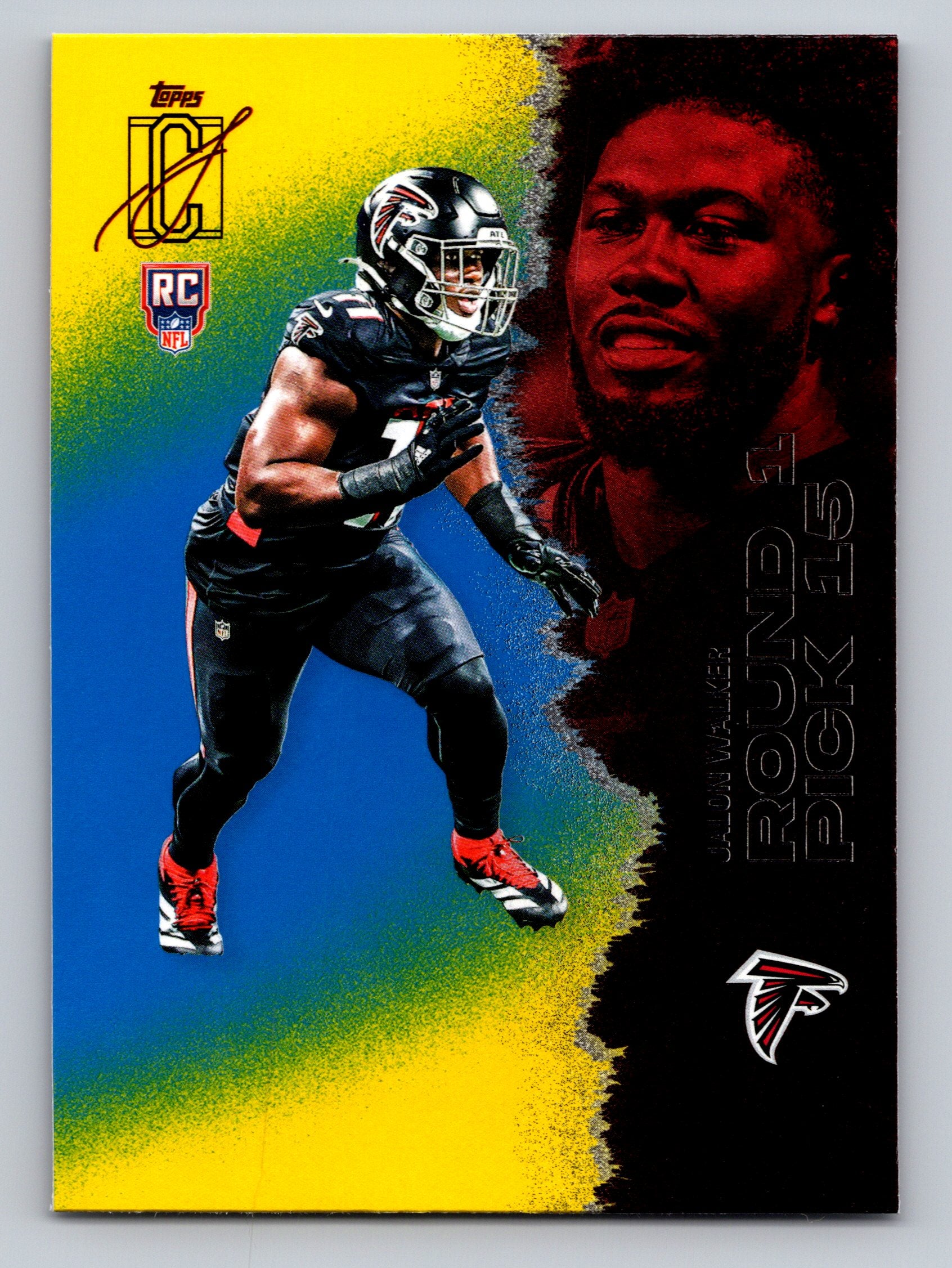 2025 Topps Signature Class #121 Jalon Walker Blue & Yellow