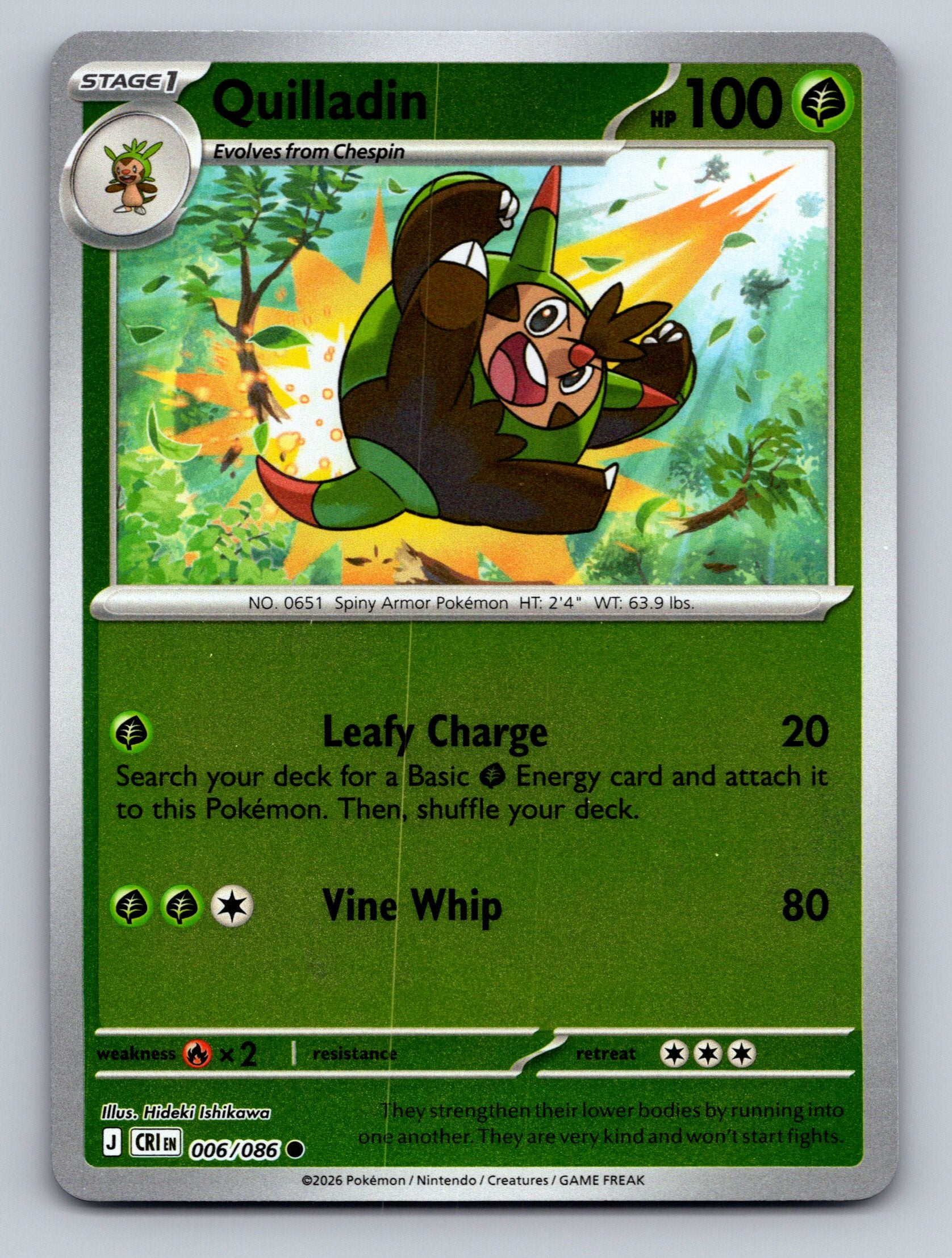 ME04: Chaos Rising #006/086 Quilladin