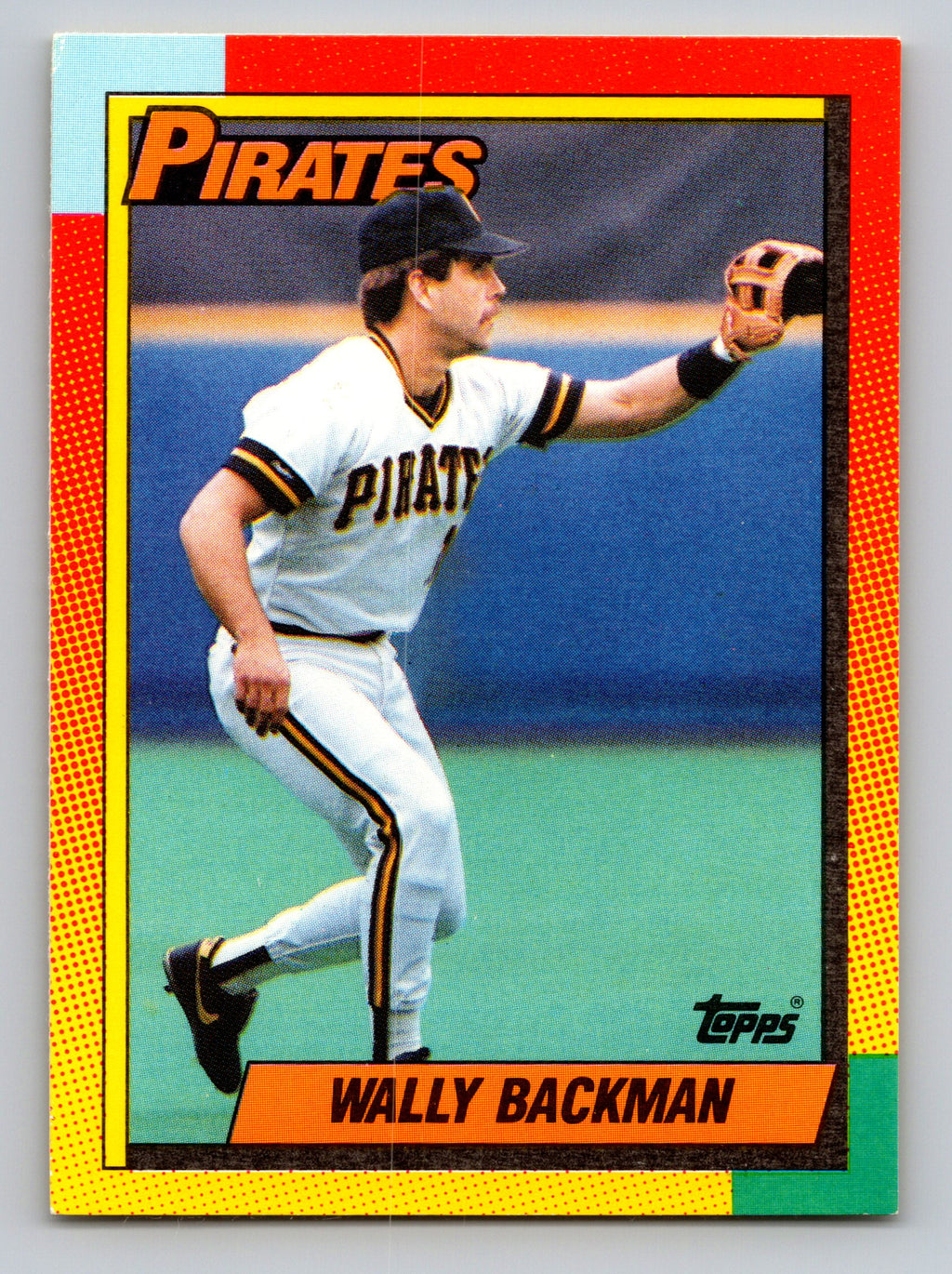 1990 Topps Traded #5T Wally Backman Gray Card Stock (Pack Version)