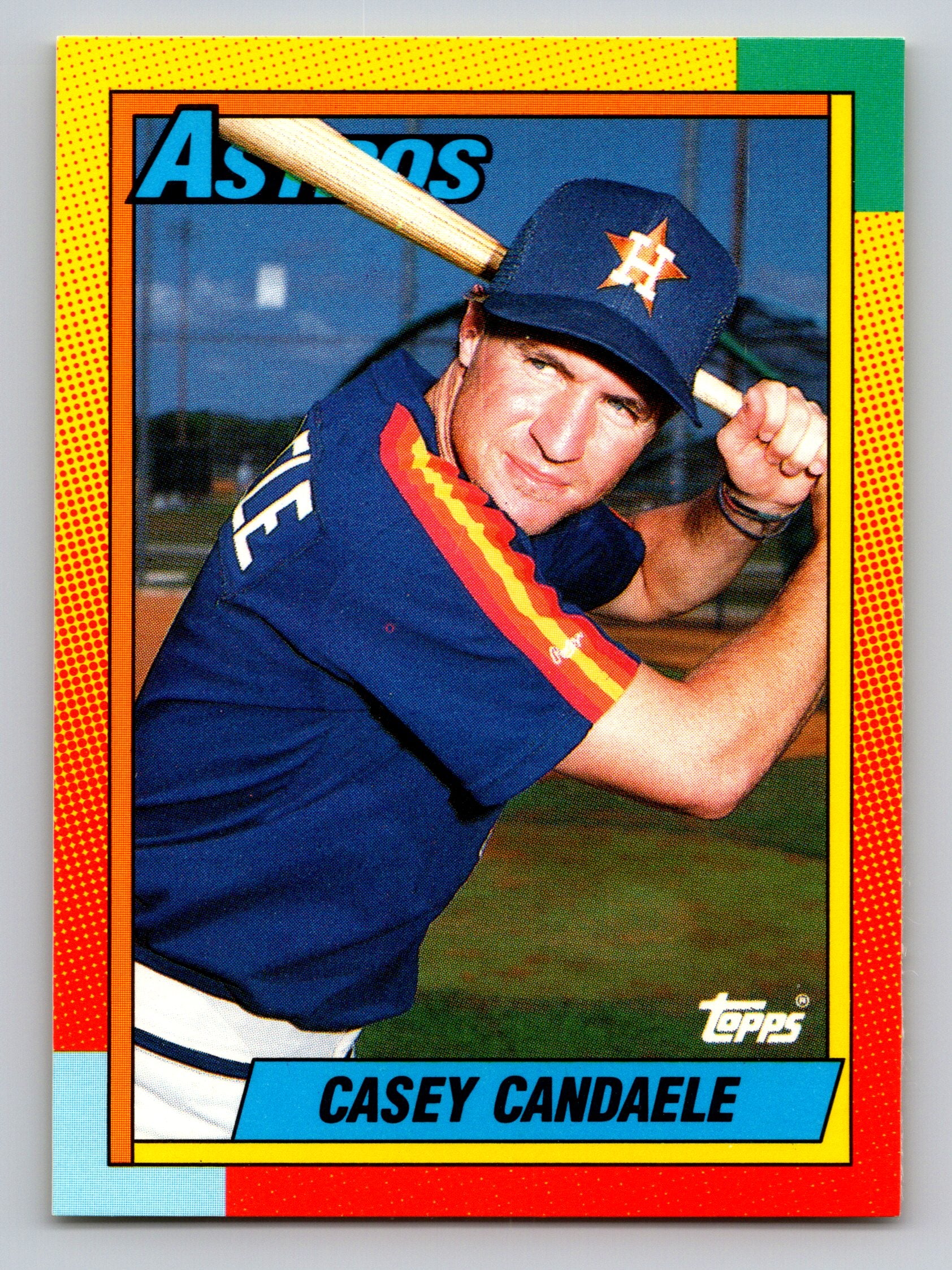 1990 Topps Traded #17T Casey Candaele Gray Card Stock (Pack Version)