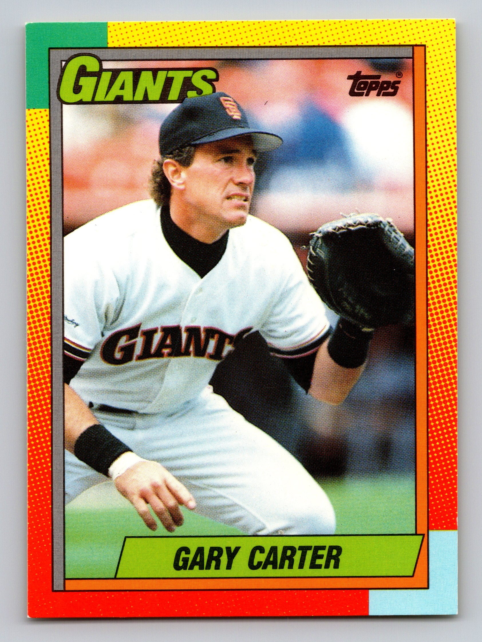 1990 Topps Traded #19T Gary Carter Gray Card Stock (Pack Version)