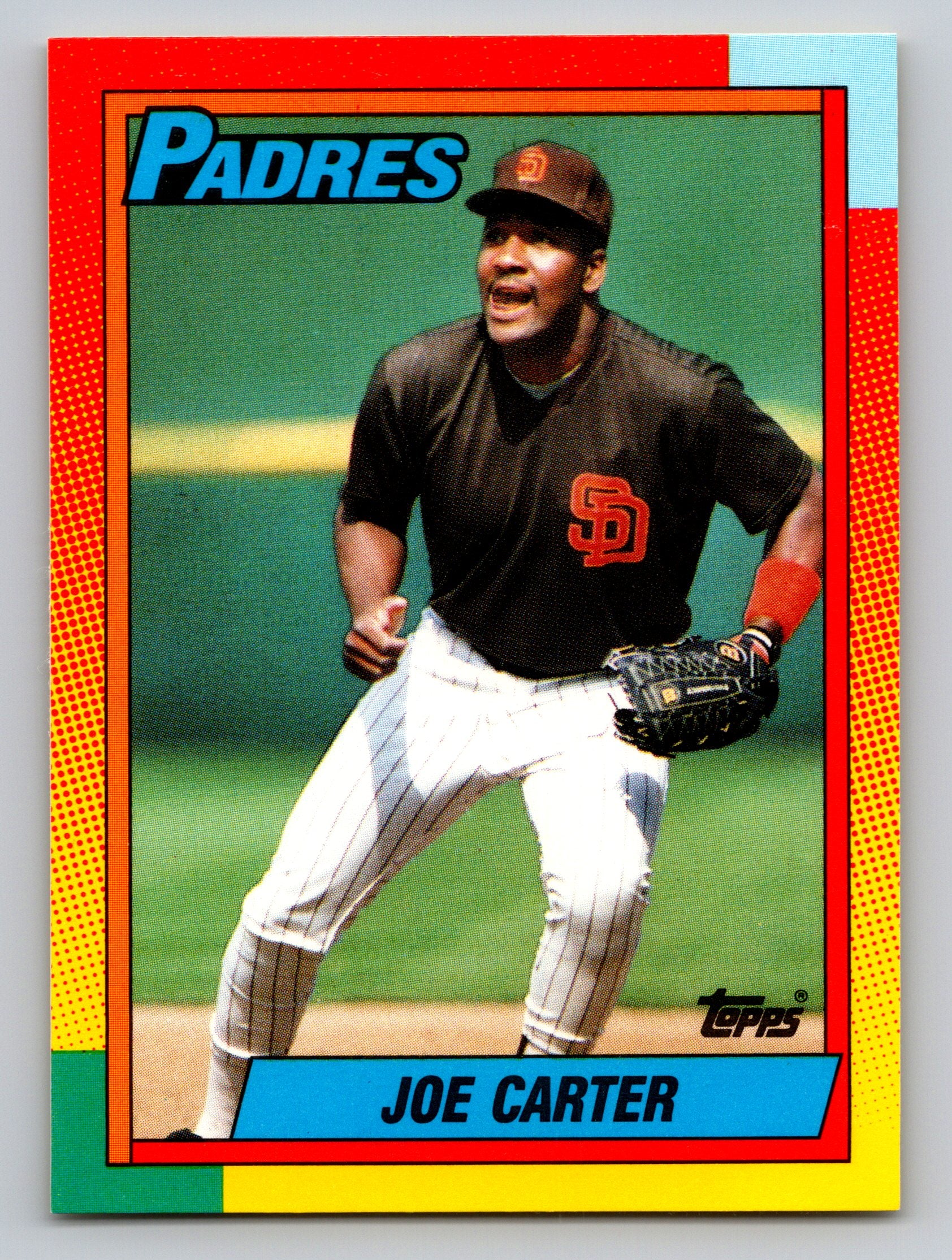 1990 Topps Traded #20T Joe Carter Gray Card Stock (Pack Version)
