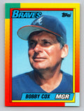 1990 Topps Traded #23T Bobby Cox Gray Card Stock (Pack Version)