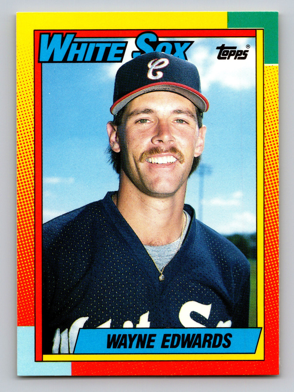 1990 Topps Traded #27T Wayne Edwards Gray Card Stock (Pack Version)