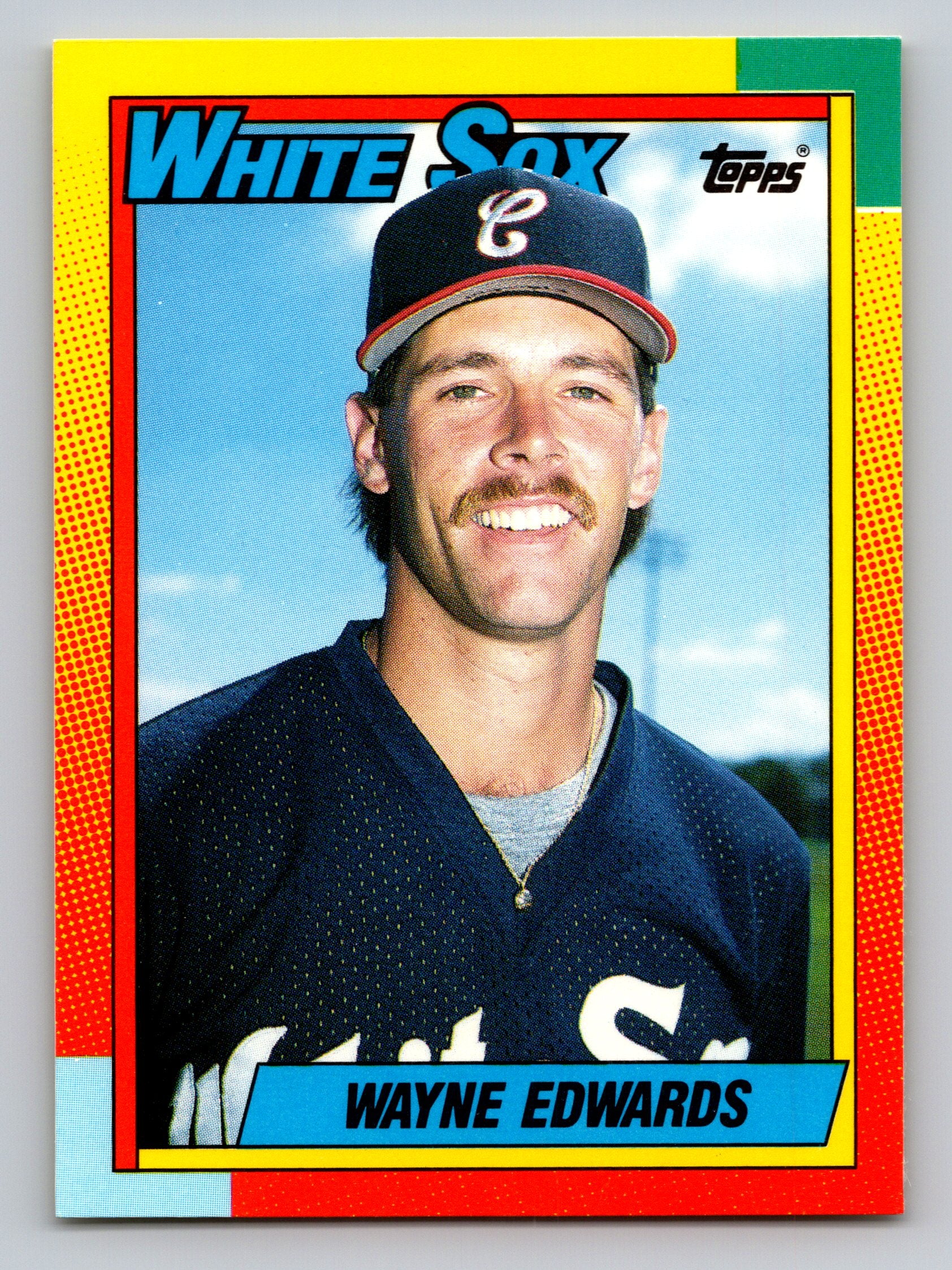 1990 Topps Traded #27T Wayne Edwards Gray Card Stock (Pack Version)