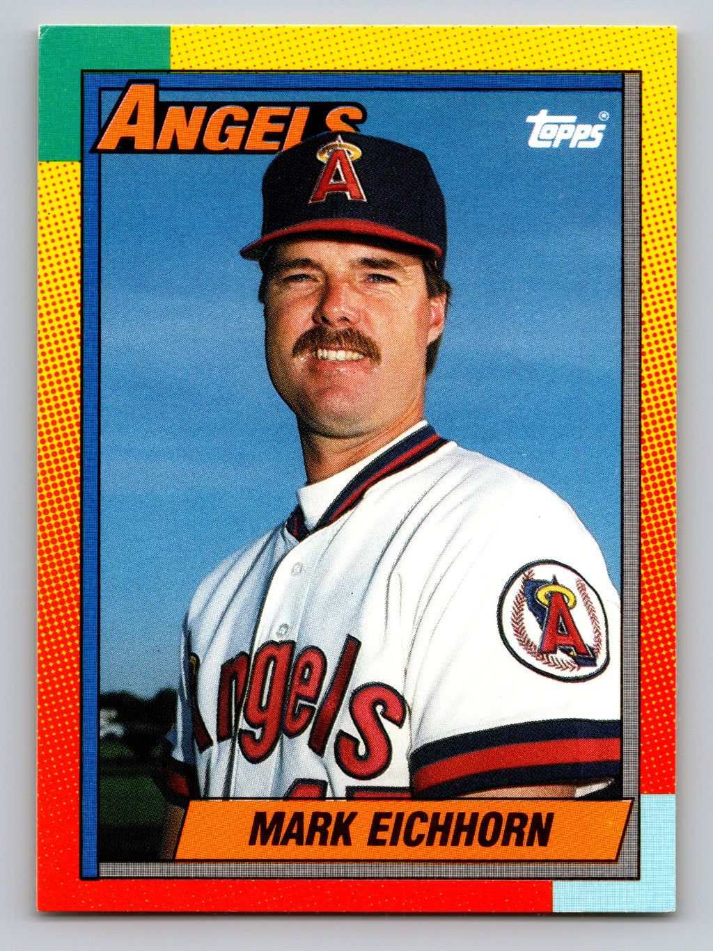 1990 Topps Traded #28T Mark Eichhorn Gray Card Stock (Pack Version)
