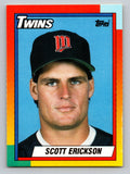1990 Topps Traded #29T Scott Erickson Gray Card Stock (Pack Version)