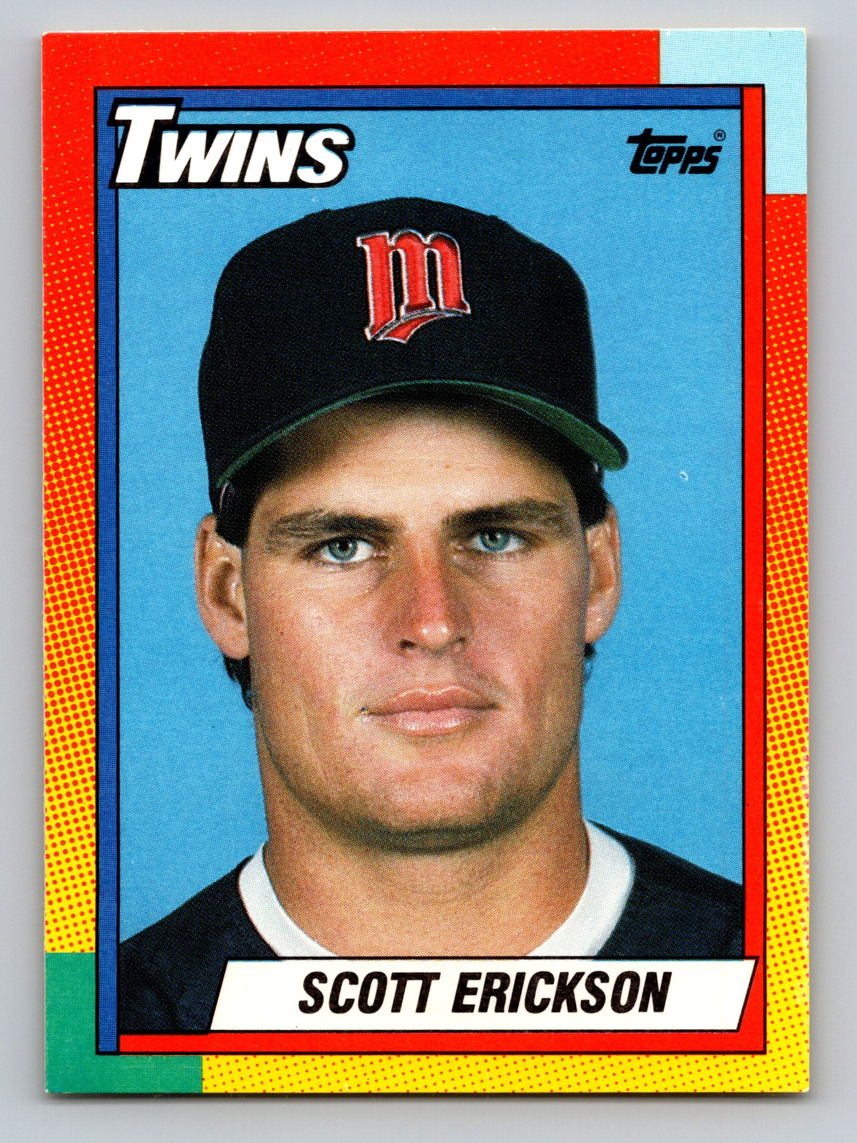 1990 Topps Traded #29T Scott Erickson Gray Card Stock (Pack Version)