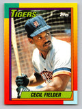 1990 Topps Traded #31T Cecil Fielder Gray Card Stock (Pack Version)