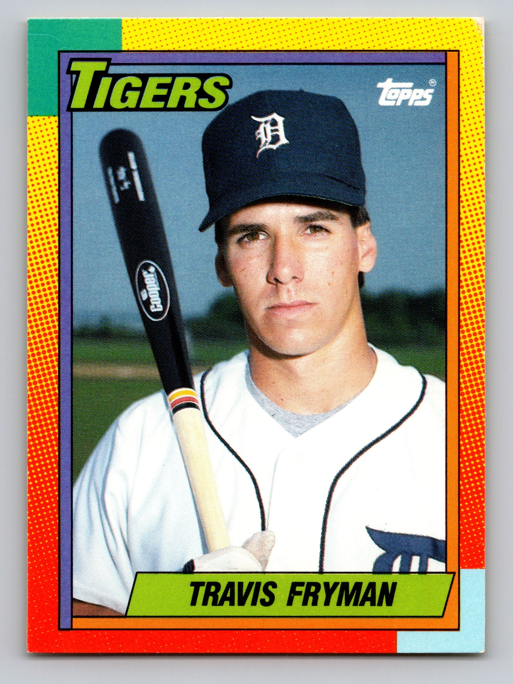 1990 Topps Traded #33T Travis Fryman Gray Card Stock (Pack Version)