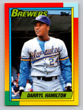 1990 Topps Traded #35T Darryl Hamilton Gray Card Stock (Pack Version)