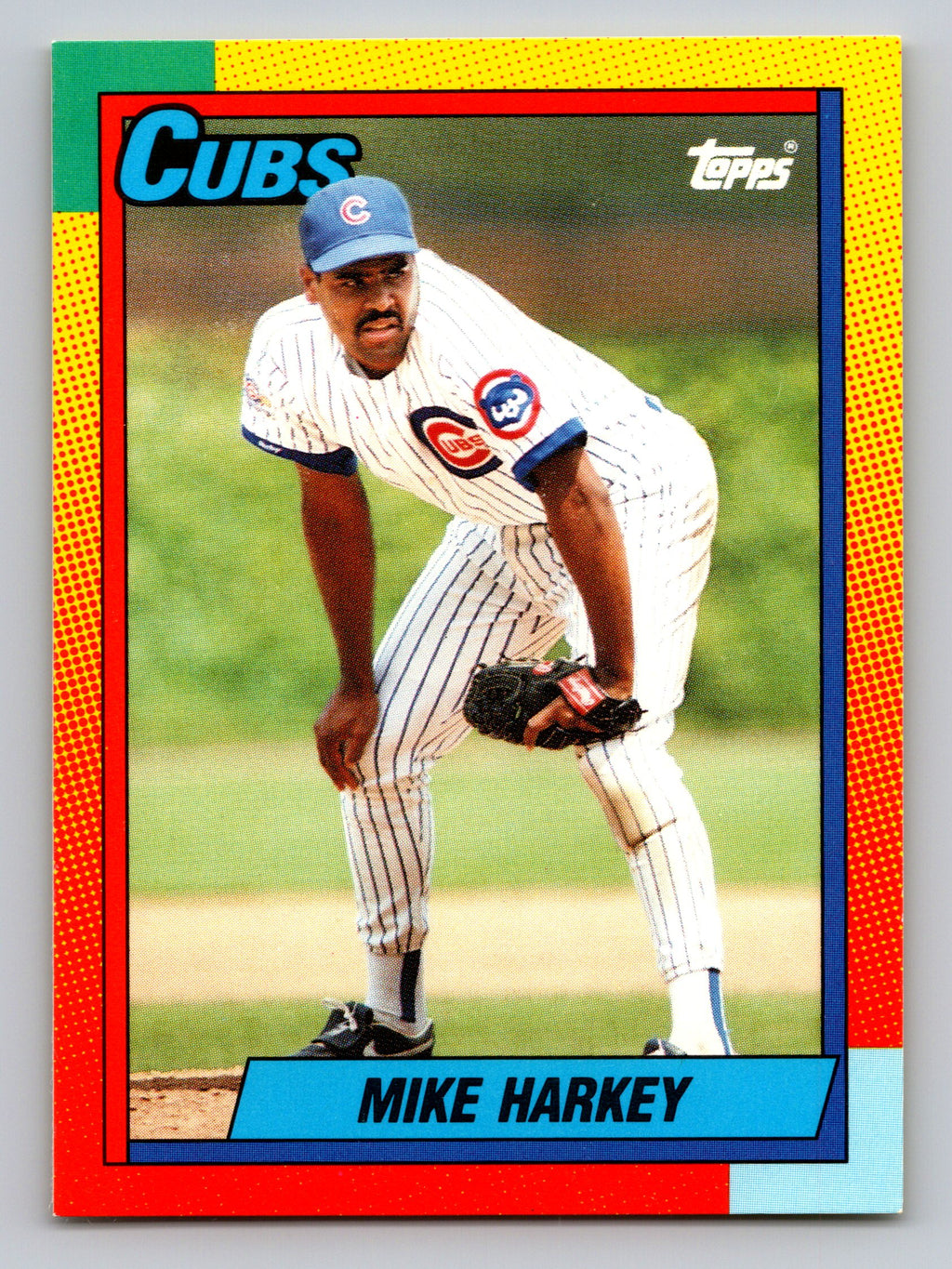 1990 Topps Traded #36T Mike Harkey Gray Card Stock (Pack Version)