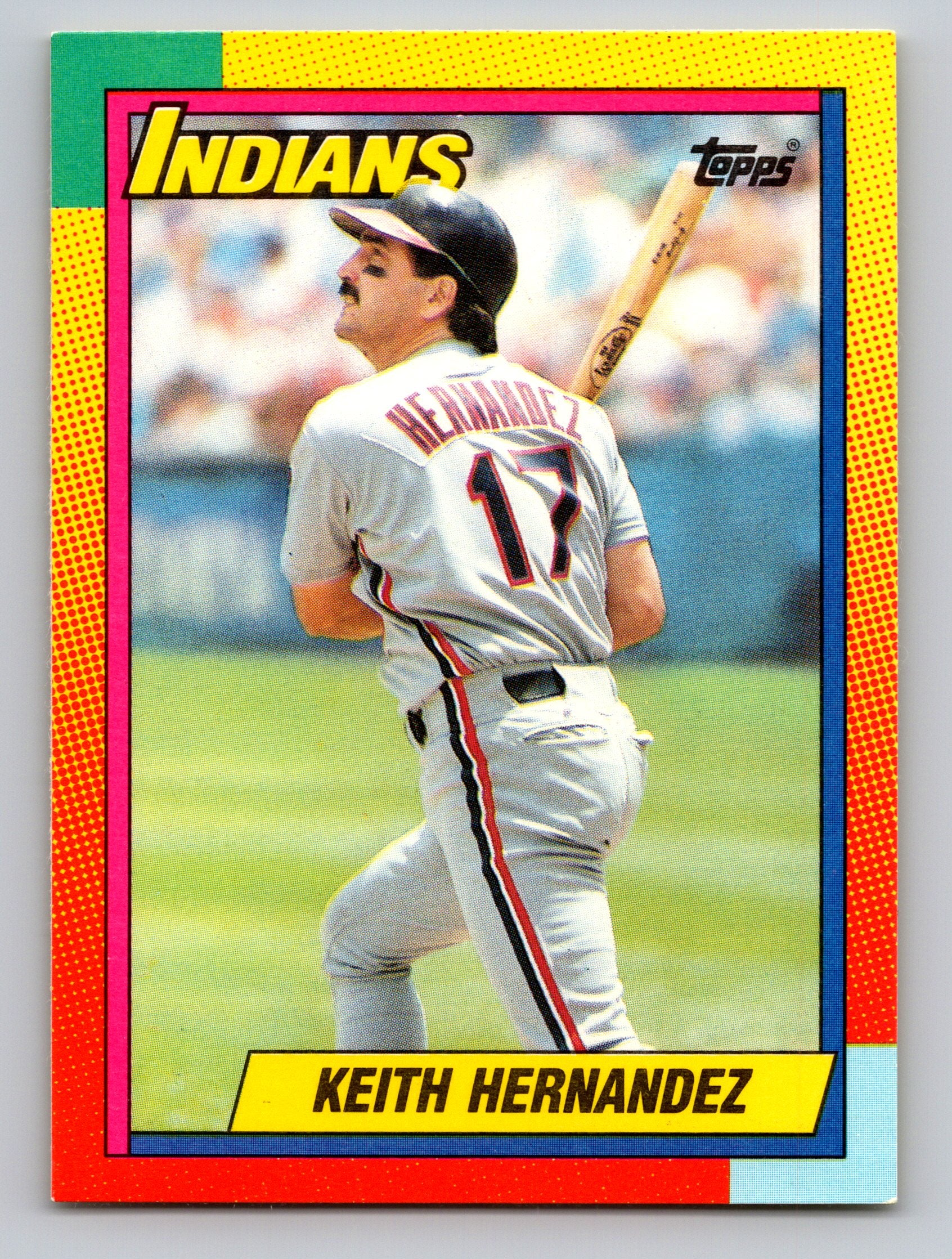 1990 Topps Traded #39T Keith Hernandez Gray Card Stock (Pack Version)