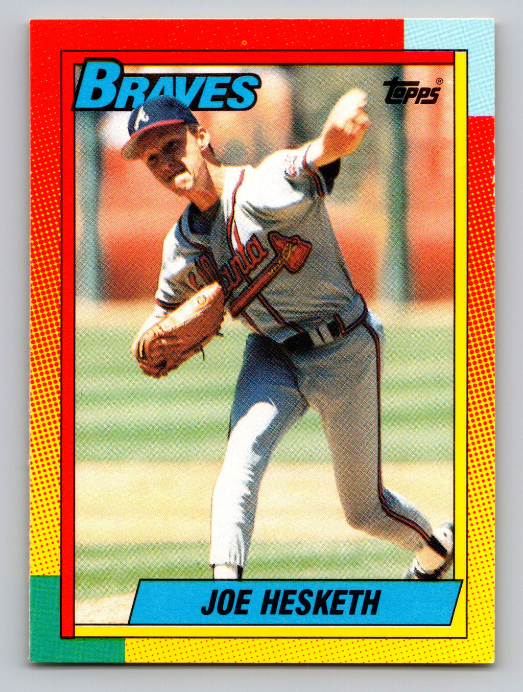 1990 Topps Traded #40T Joe Hesketh Gray Card Stock (Pack Version)