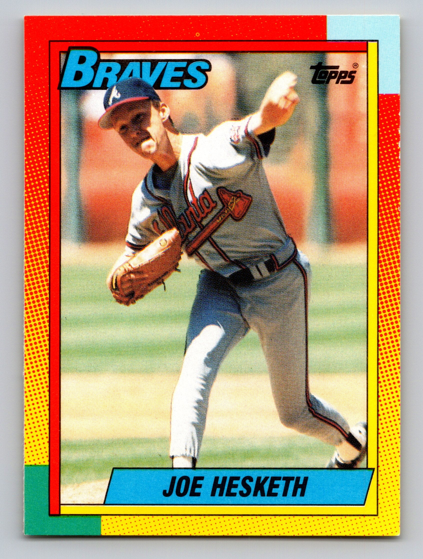 1990 Topps Traded #40T Joe Hesketh Gray Card Stock (Pack Version)