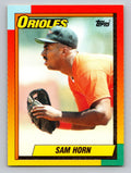 1990 Topps Traded #42T Sam Horn Gray Card Stock (Pack Version)