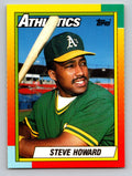 1990 Topps Traded #43T Steve Howard Gray Card Stock (Pack Version)