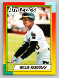 1990 Topps Traded #100T Willie Randolph Gray Card Stock (Pack Version)