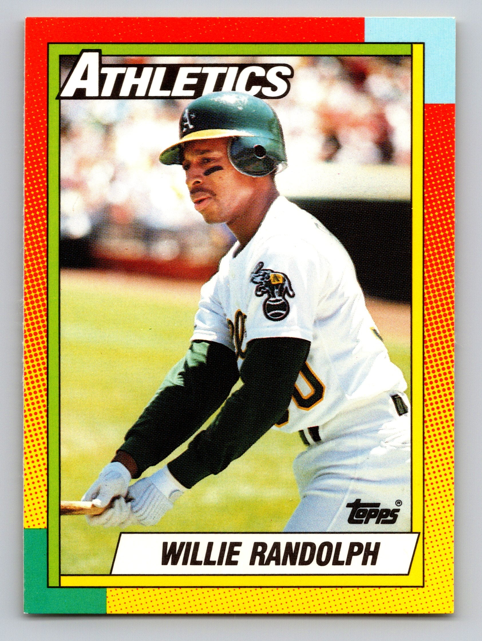 1990 Topps Traded #100T Willie Randolph Gray Card Stock (Pack Version)