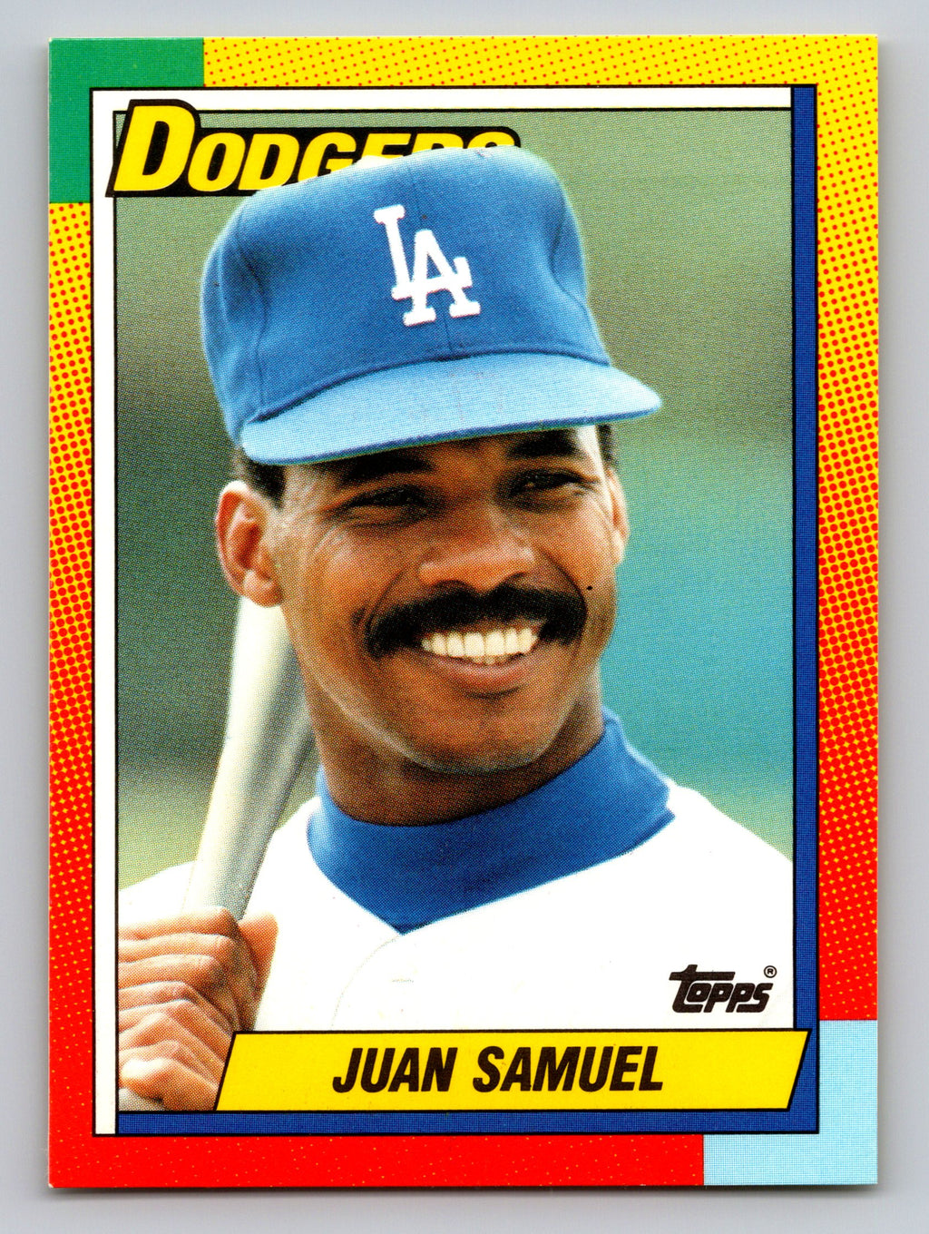 1990 Topps Traded #109T Juan Samuel Gray Card Stock (Pack Version)