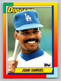 1990 Topps Traded #109T Juan Samuel Gray Card Stock (Pack Version)