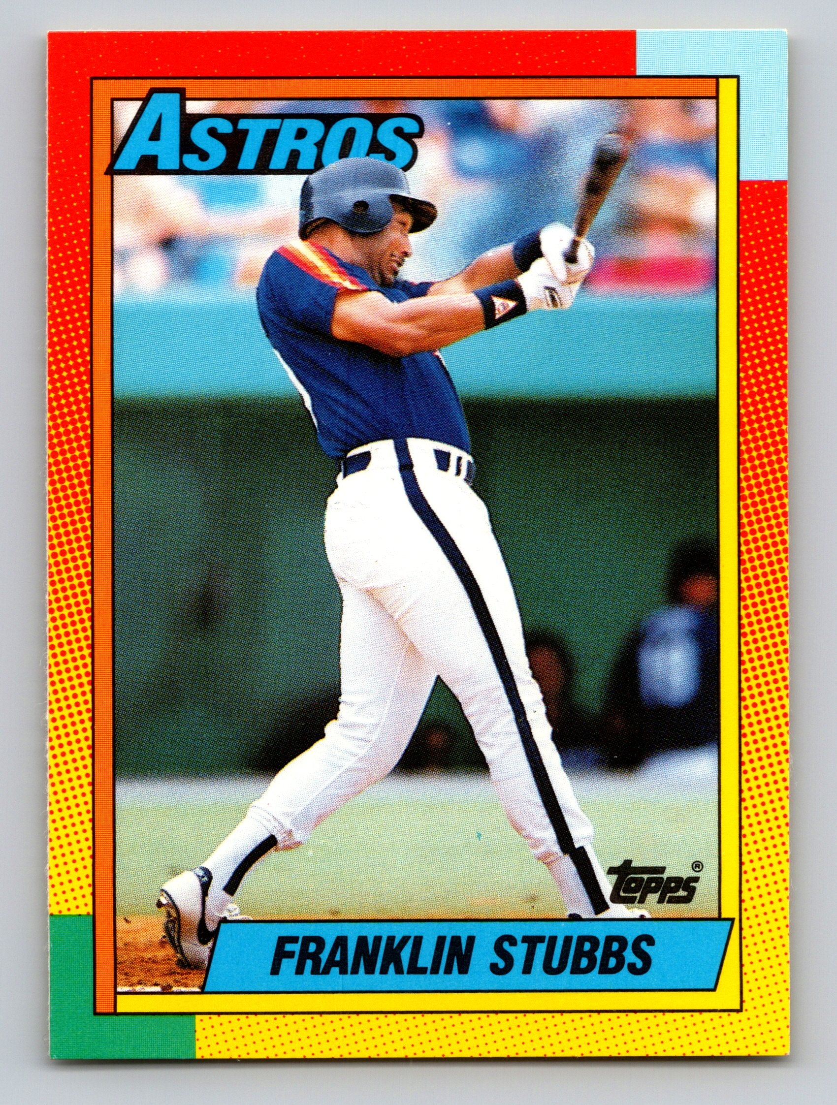 1990 Topps Traded #120T Franklin Stubbs Gray Card Stock (Pack Version)
