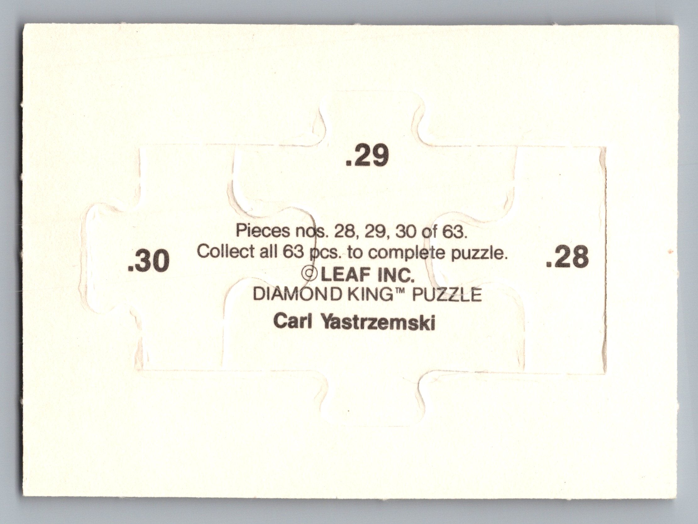 1984 Donruss Action All-Stars #28-30 Ted Williams Ted-Williams-Puzzle