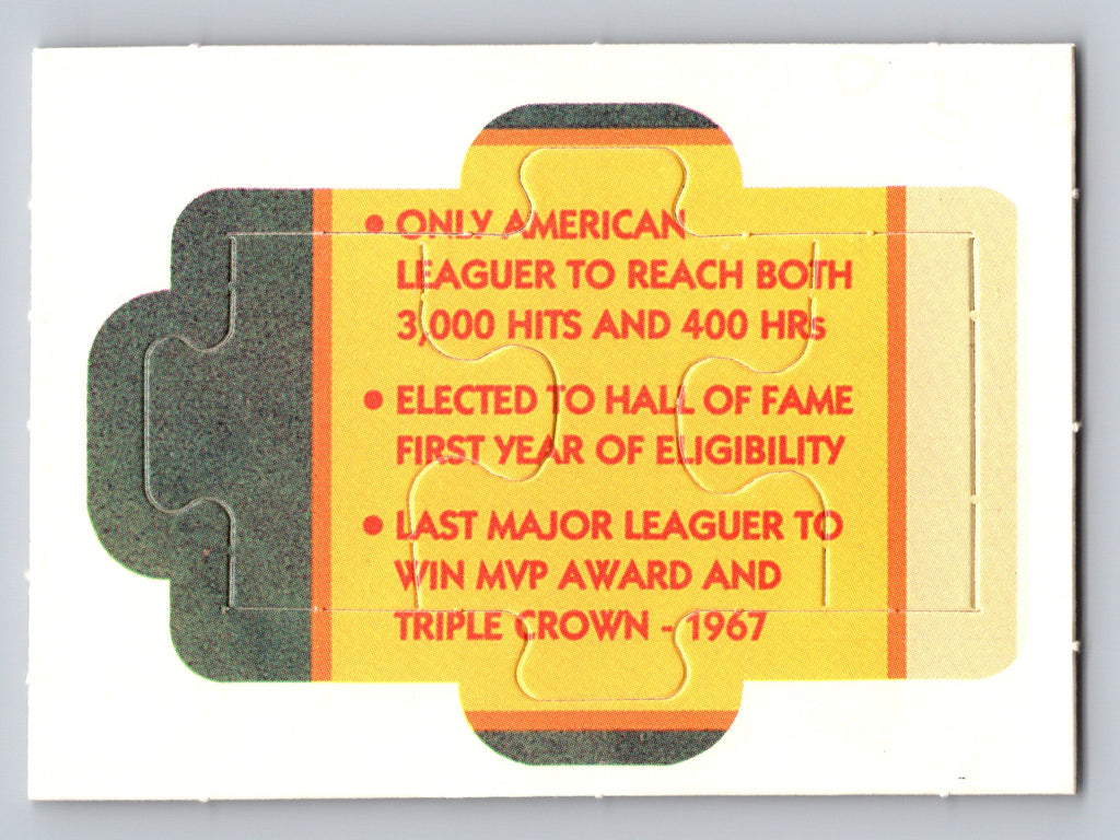 1990 Donruss #16-18 Carl Yastrzemski Carl Yastrzemski Puzzle
