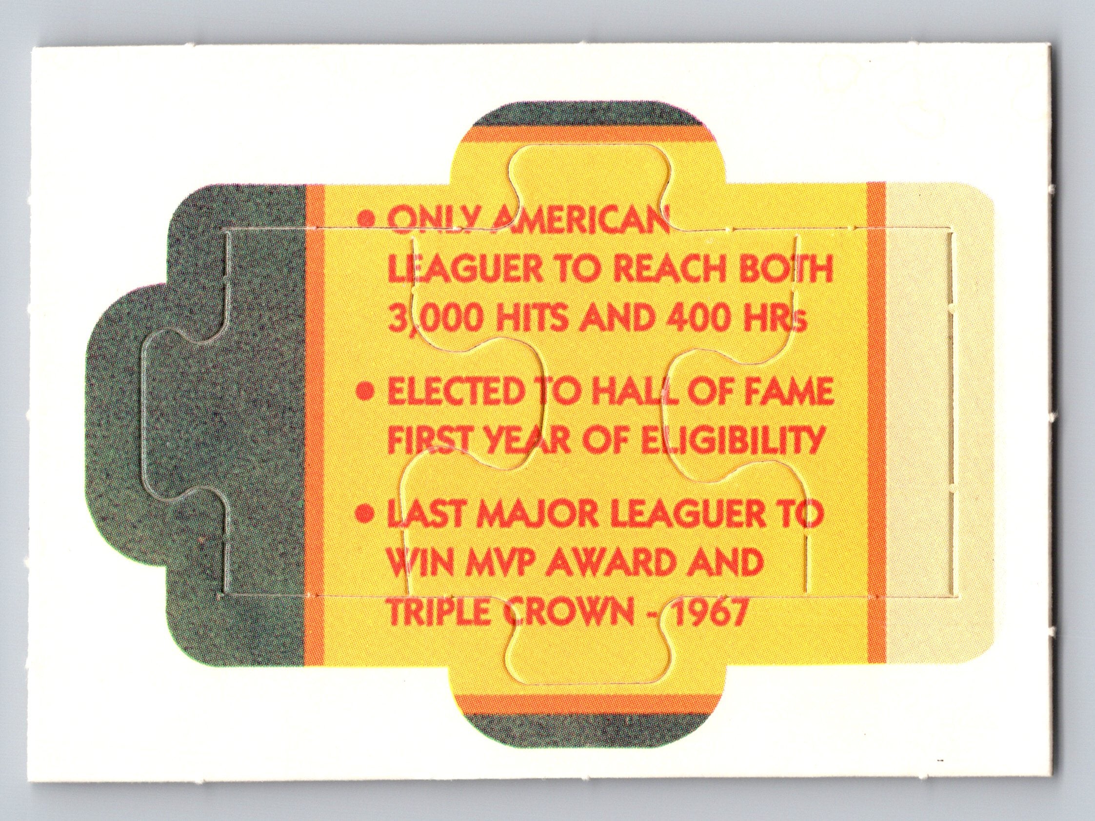 1990 Donruss #16-18 Carl Yastrzemski Carl Yastrzemski Puzzle