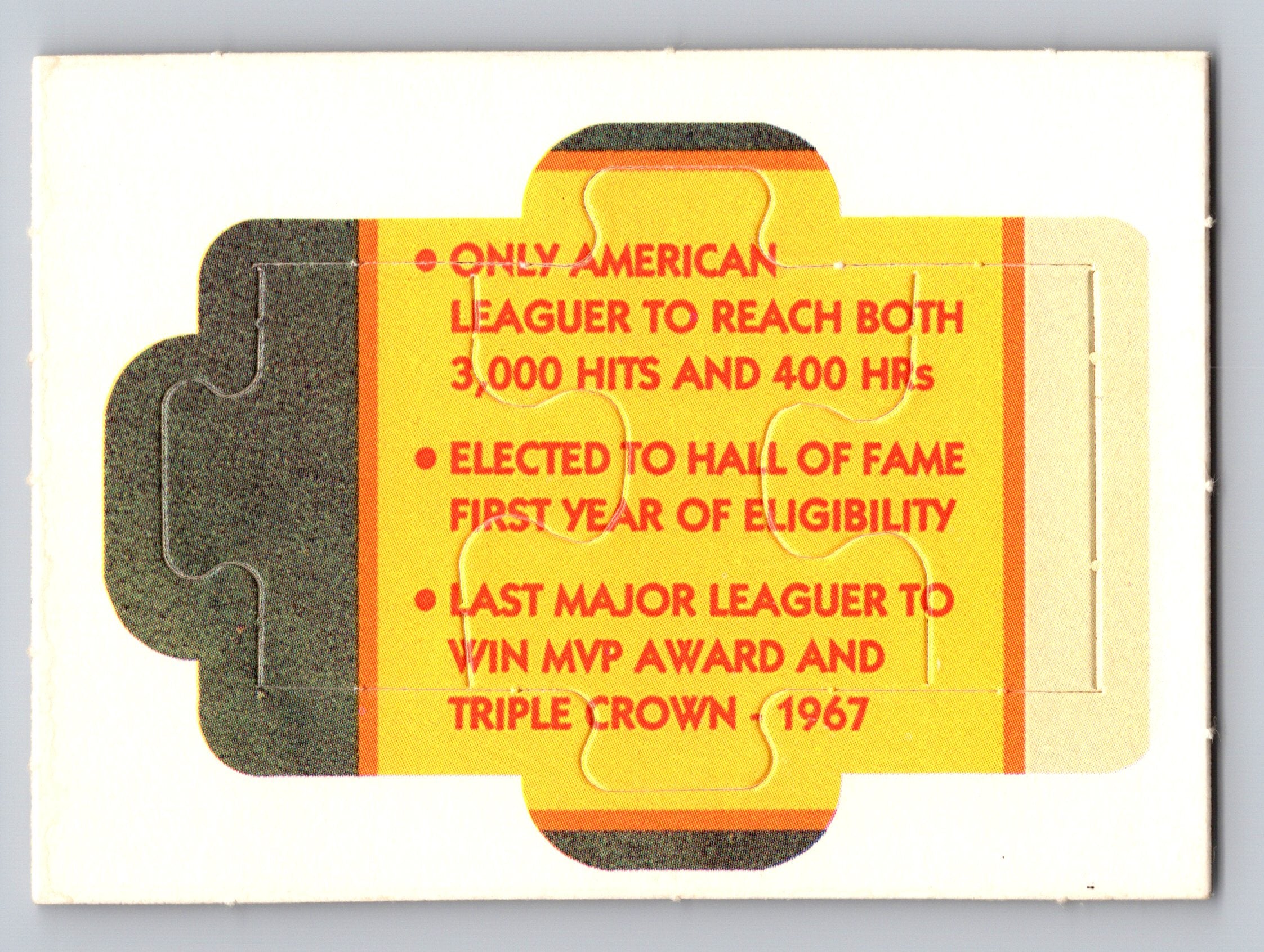 1990 Donruss #16-18 Carl Yastrzemski Carl Yastrzemski Puzzle