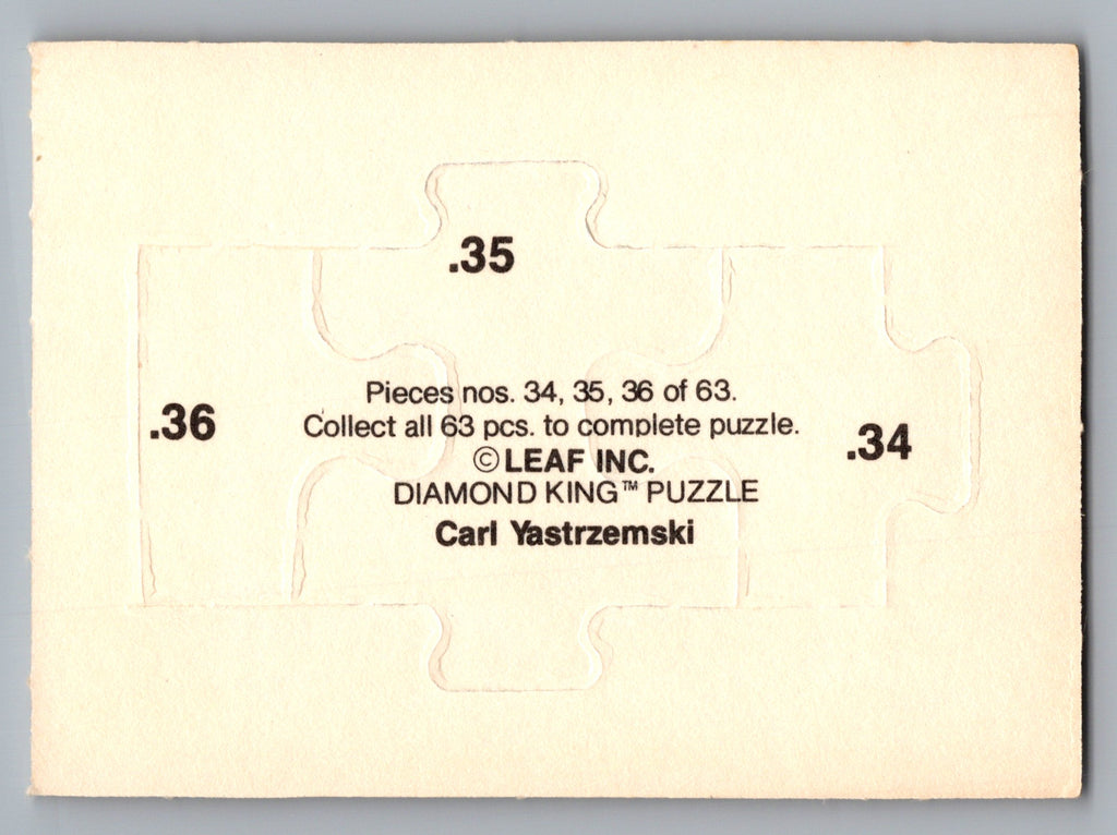1990 Donruss #34-36 Carl Yastrzemski