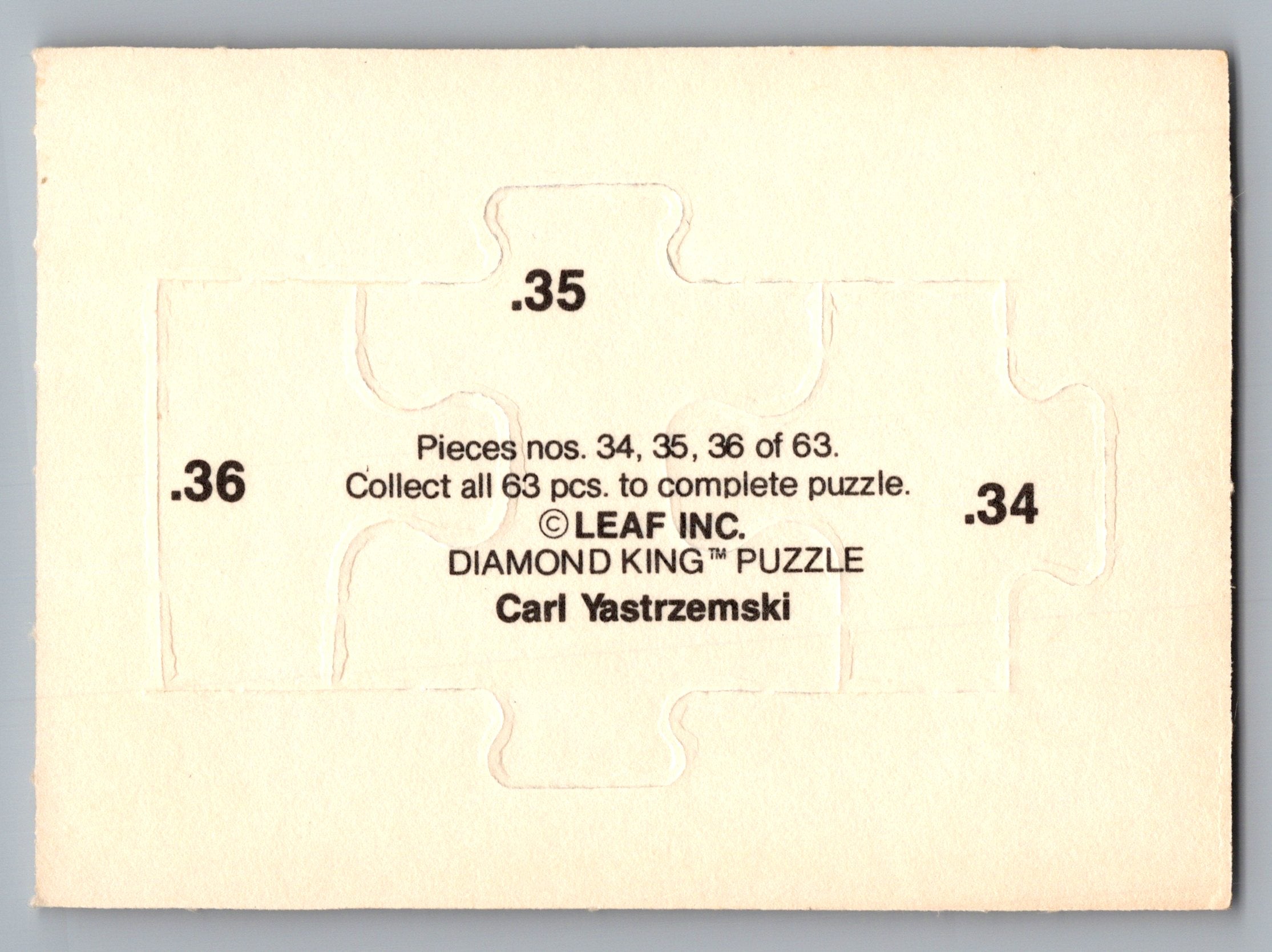 1990 Donruss #34-36 Carl Yastrzemski