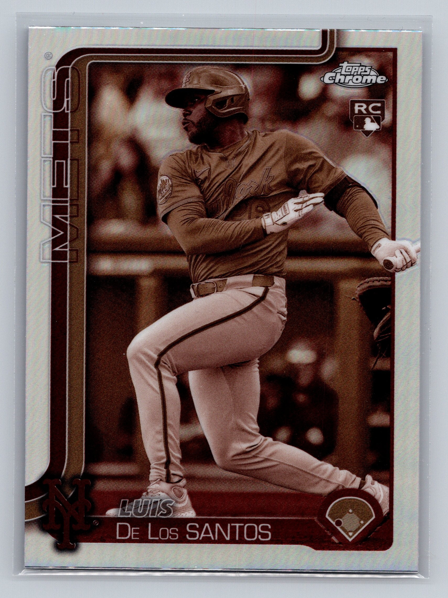 2025 Topps Chrome #74 Luis De Los Santos Sepia Refractors