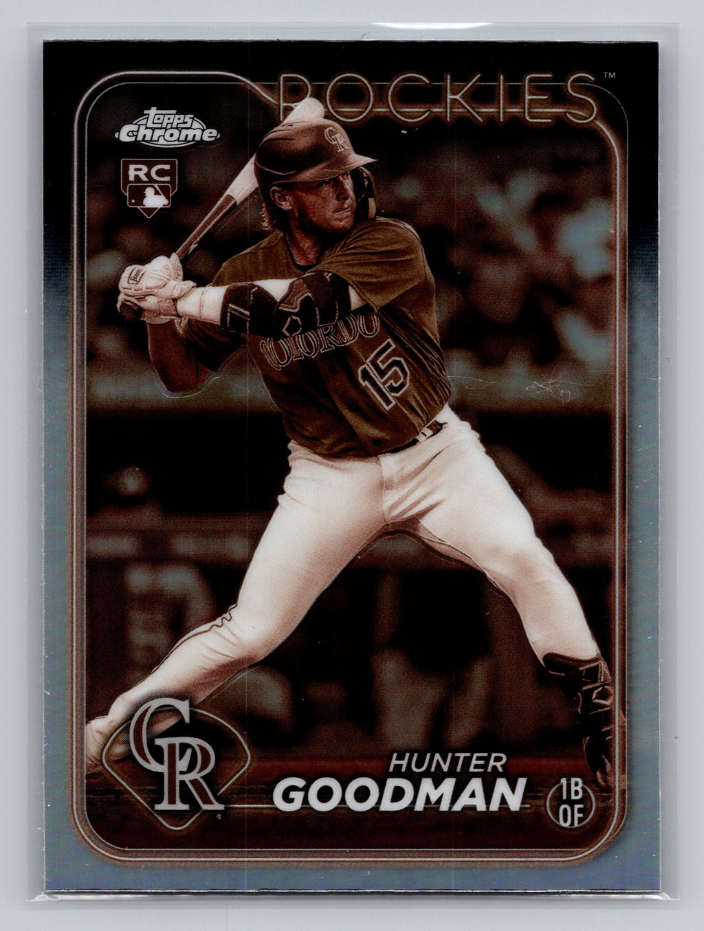 2024 Topps Chrome #99 Hunter Goodman Sepia Refractors