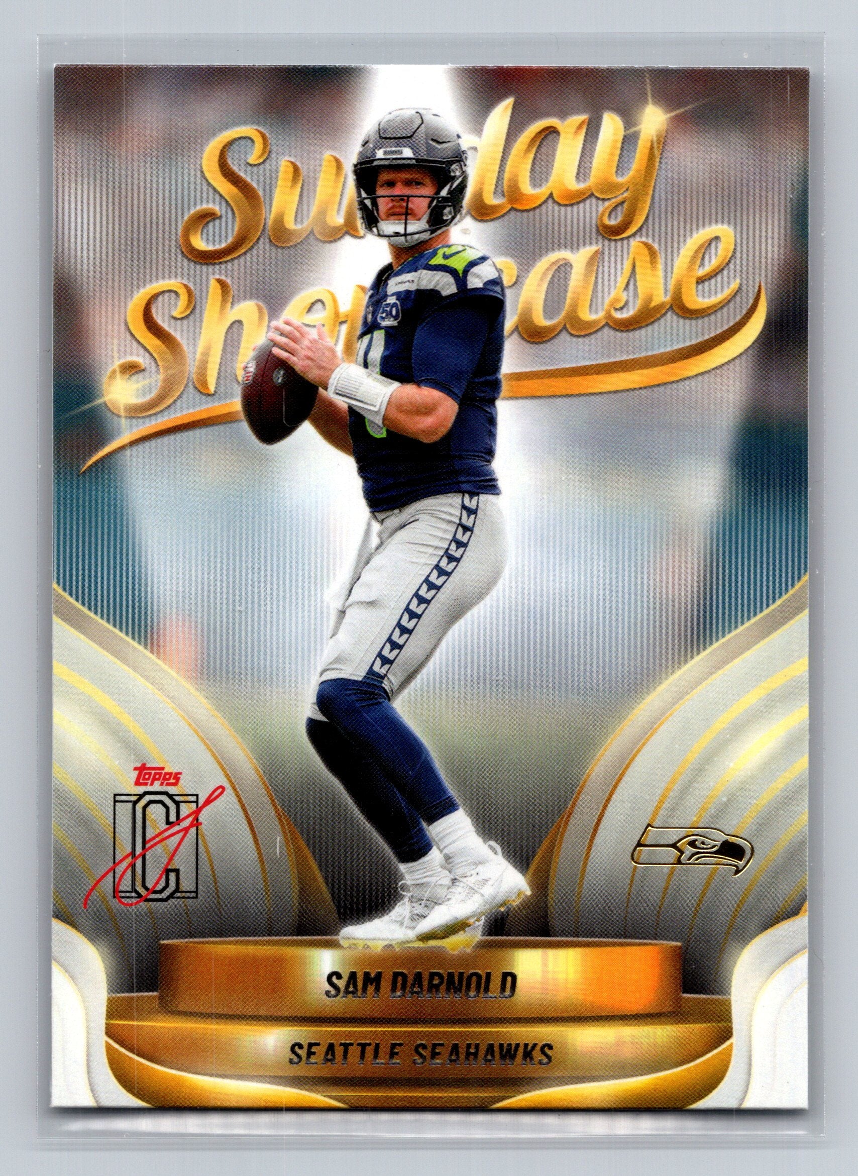 2025 Topps Signature Class #SS-18 Sam Darnold Sunday Showcase
