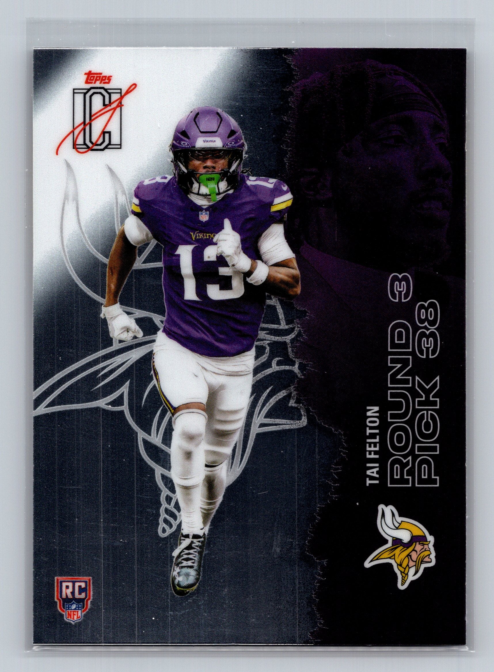 2025 Topps Signature Class #134 Tai Felton Chrome