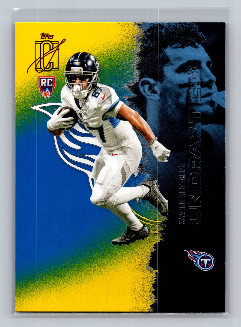 2025 Topps Signature Class #159 Xavier Restrepo Blue & Yellow