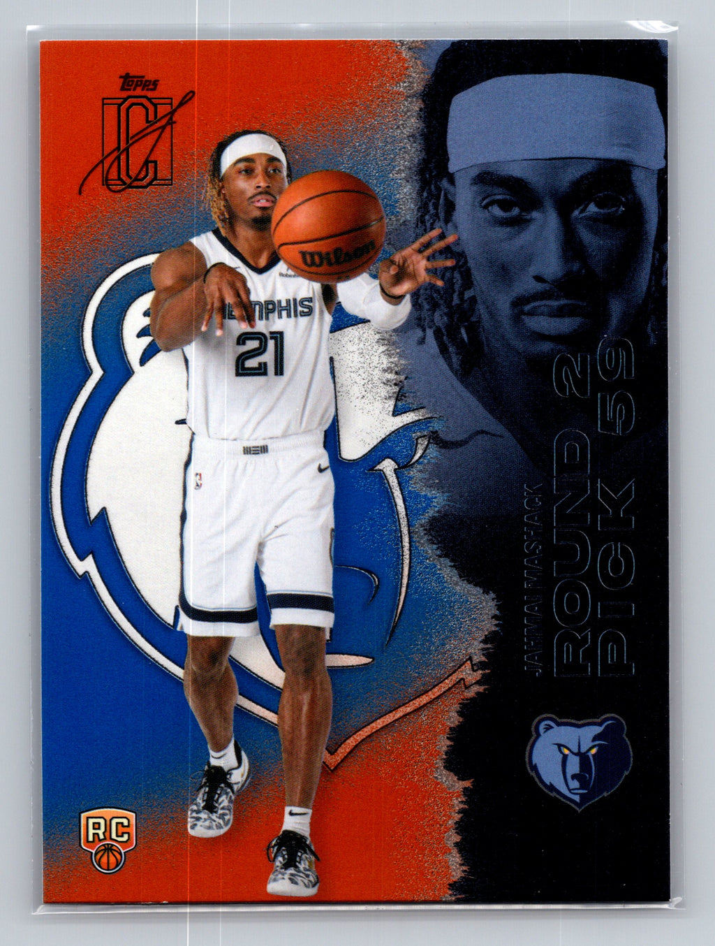 2025-26 Topps Signature Class #138 Jahmai Mashack Blue & Orange