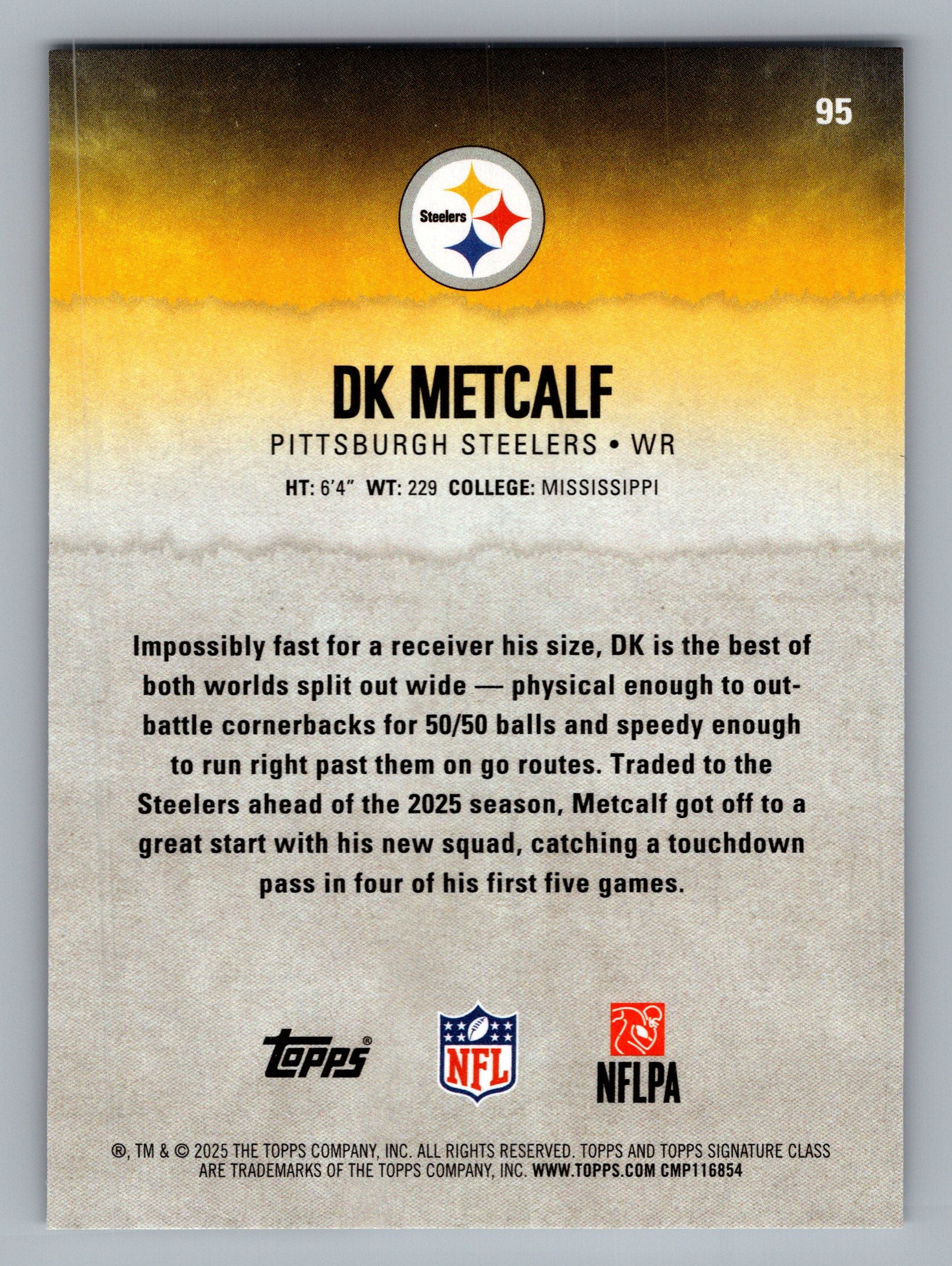 2025 Topps Signature Class #95 DK Metcalf