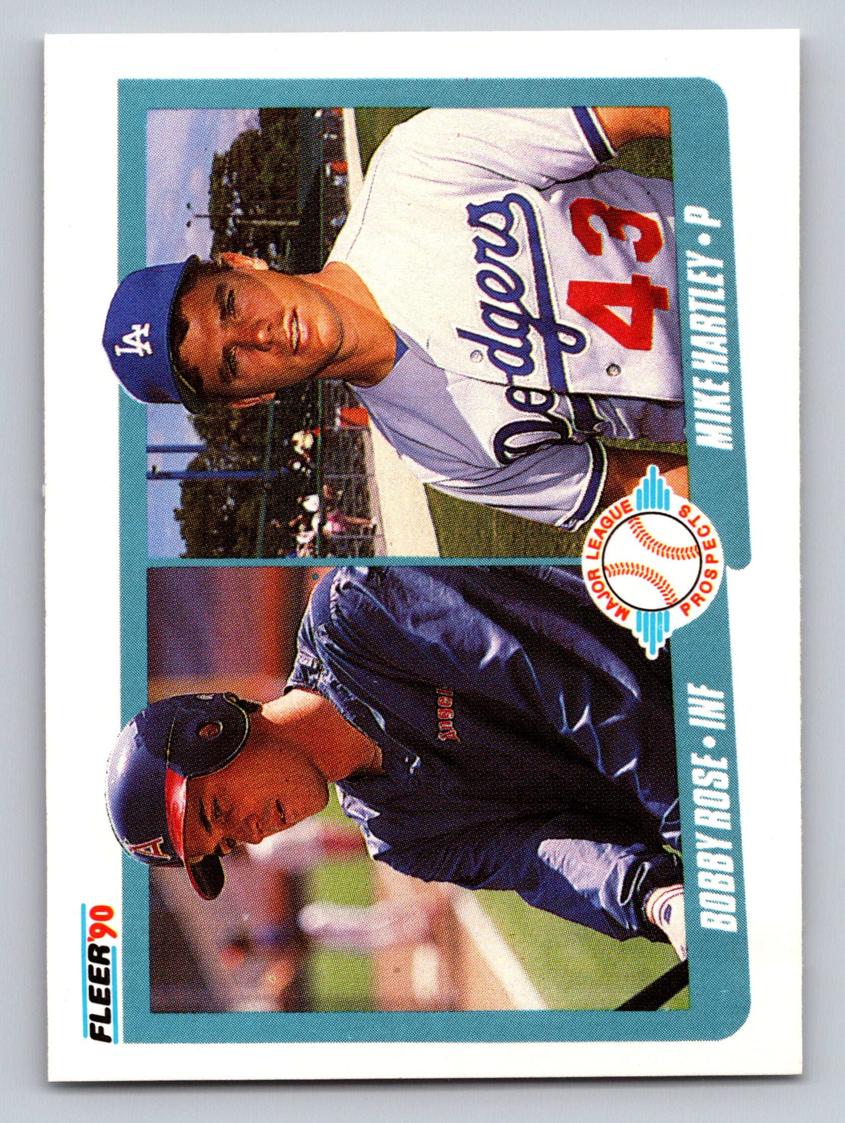 1990 Fleer #651 Bobby Rose / Mike Hartley