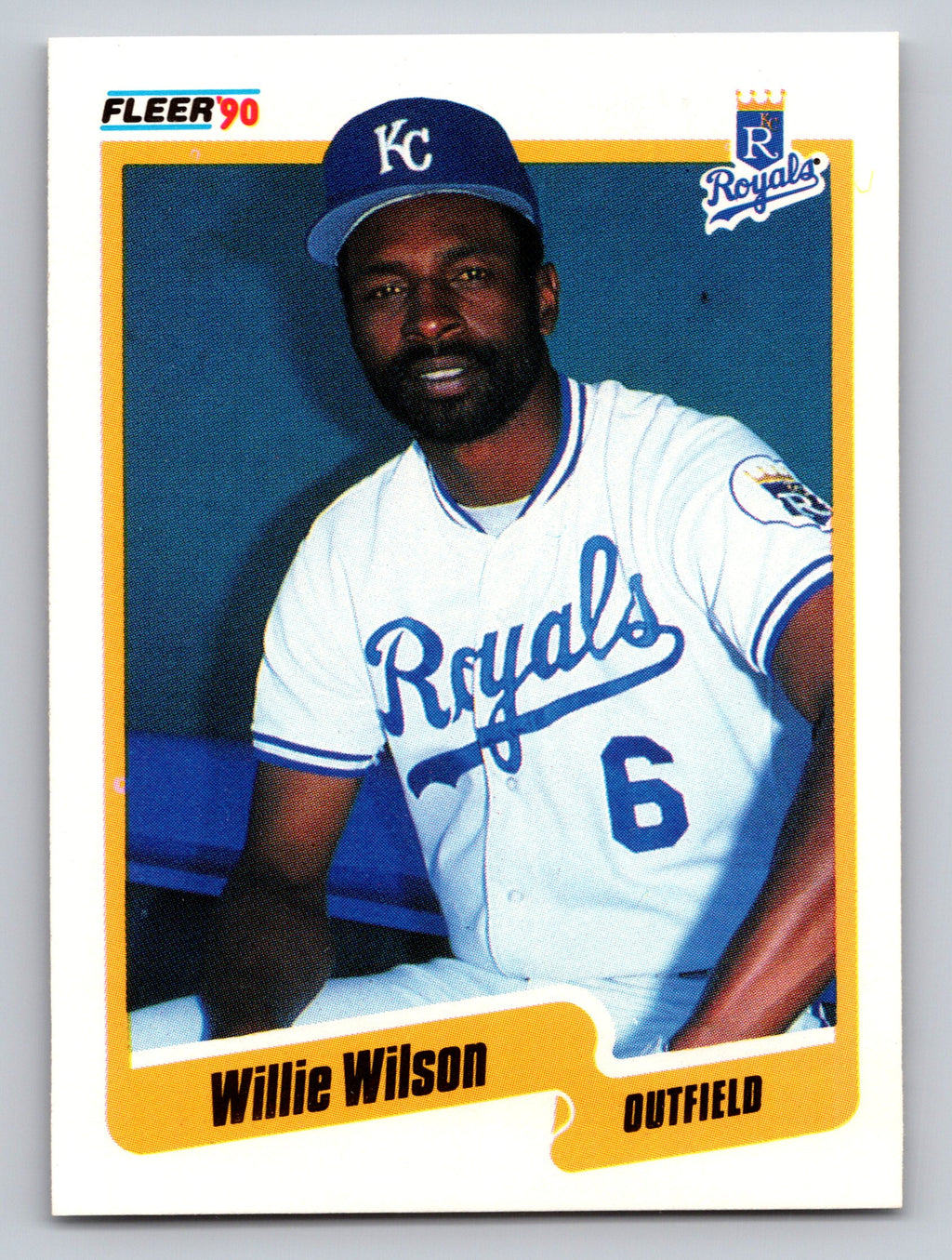 1990 Fleer #123 Willie Wilson