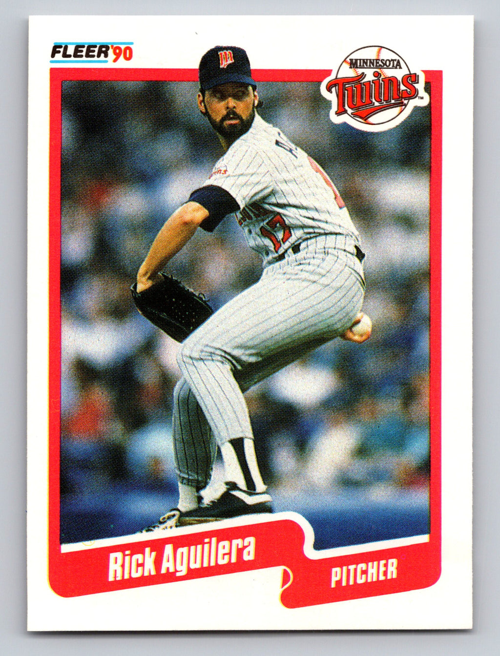 1990 Fleer #365 Rick Aguilera
