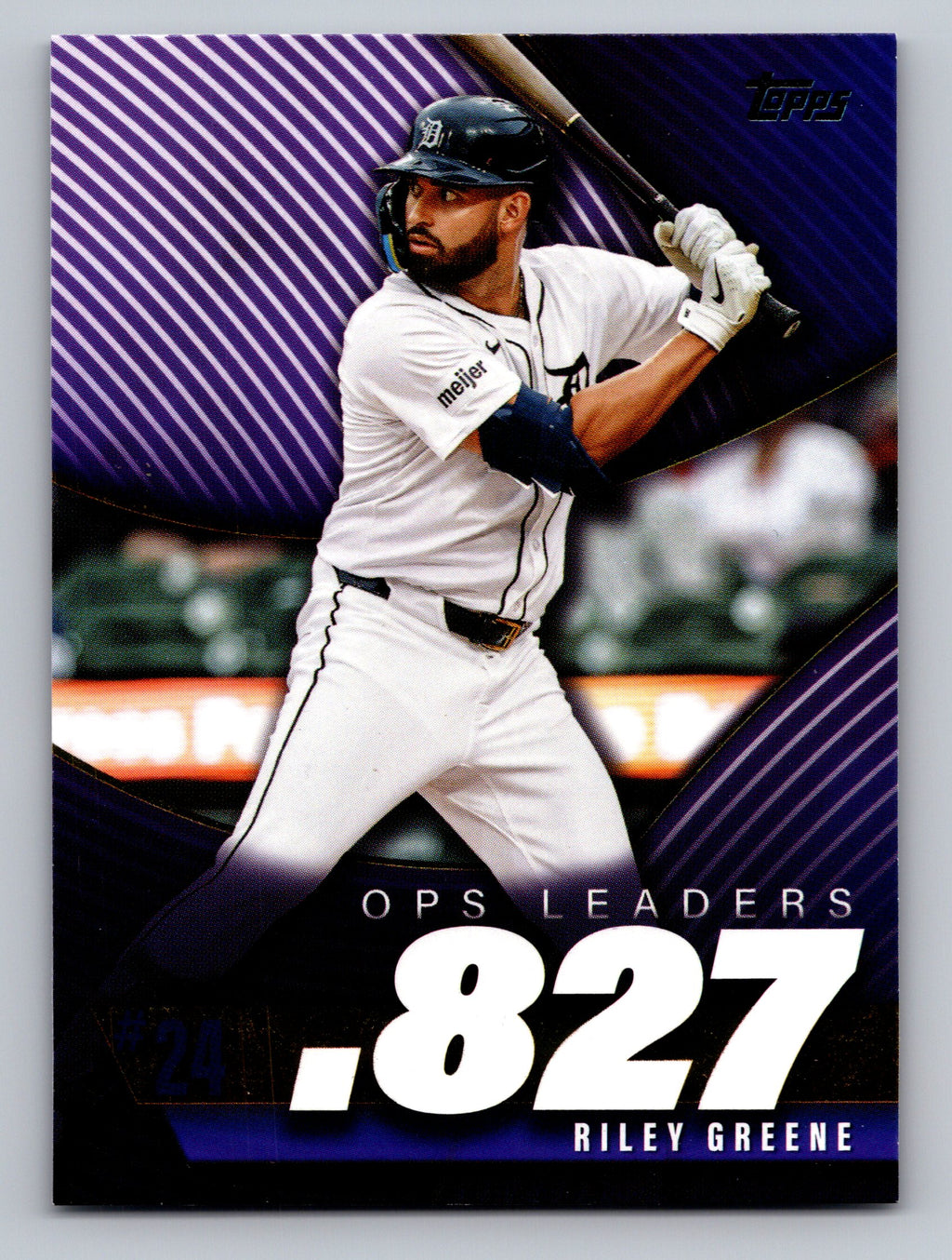 2025 Topps #OPS-24 Riley Greene OPS Leaders
