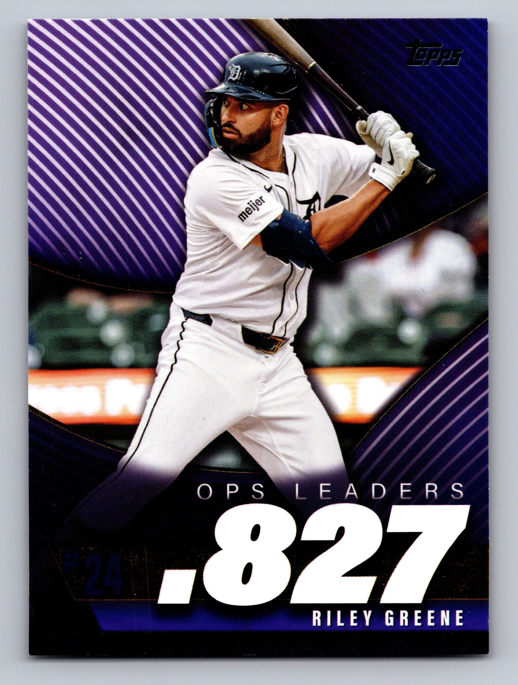 2025 Topps #OPS-24 Riley Greene OPS Leaders