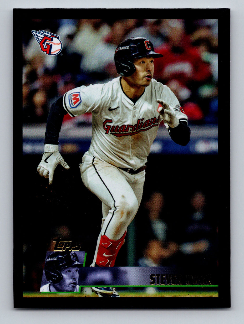 2025 Topps Archives #147 Steven Kwan Black Foilboard