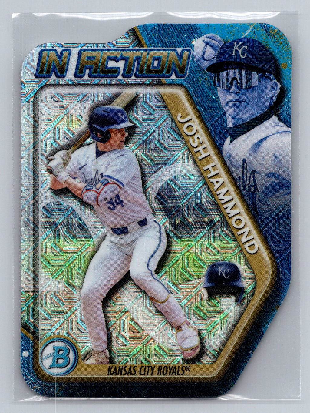 2025 Bowman Draft #BIA-9 Josh Hammond Bowman In Action Mojo Refractor