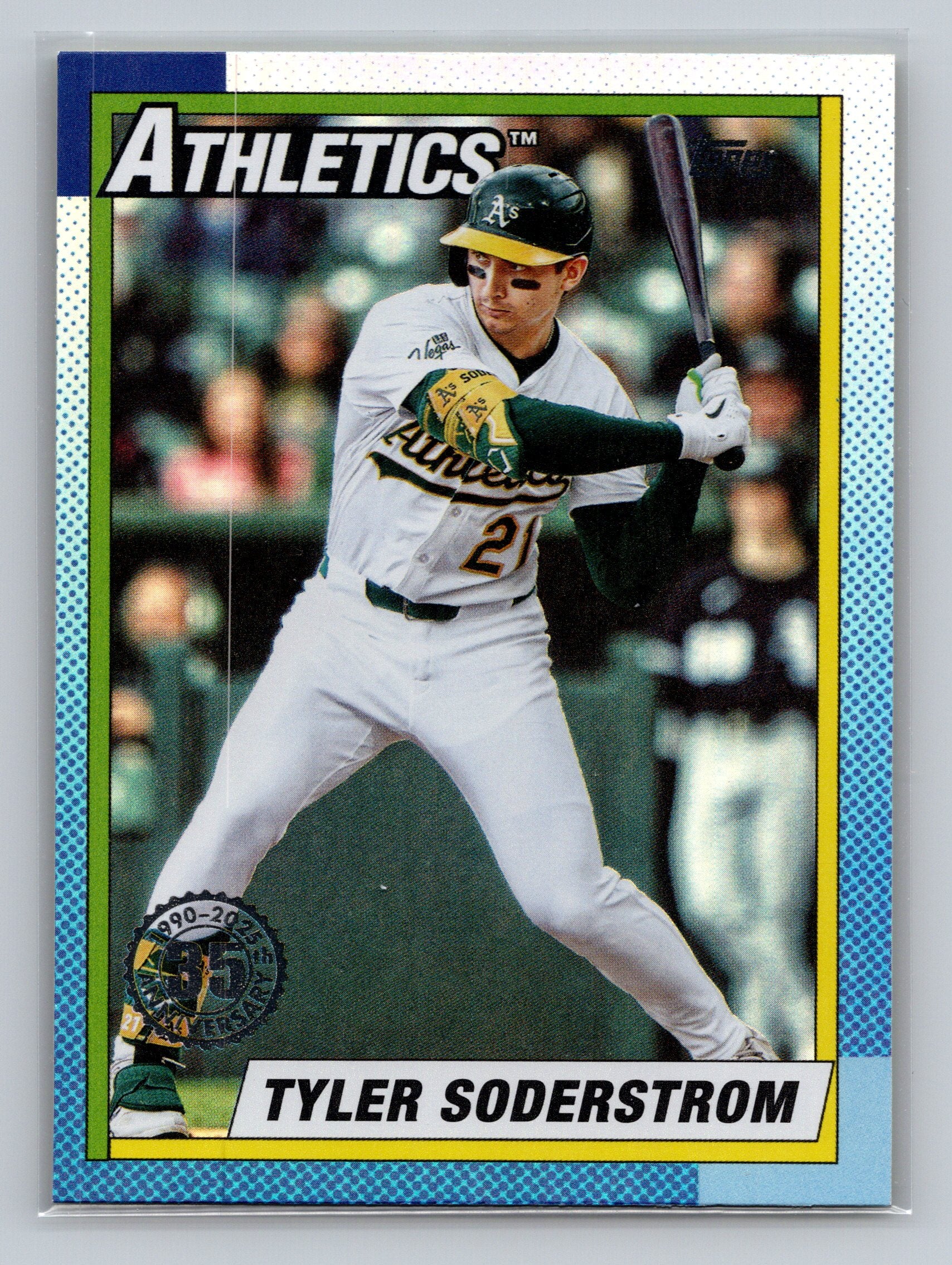 2025 Topps Update #U90-2 Tyler Soderstrom 1990 Topps Baseball 35th Anniversary