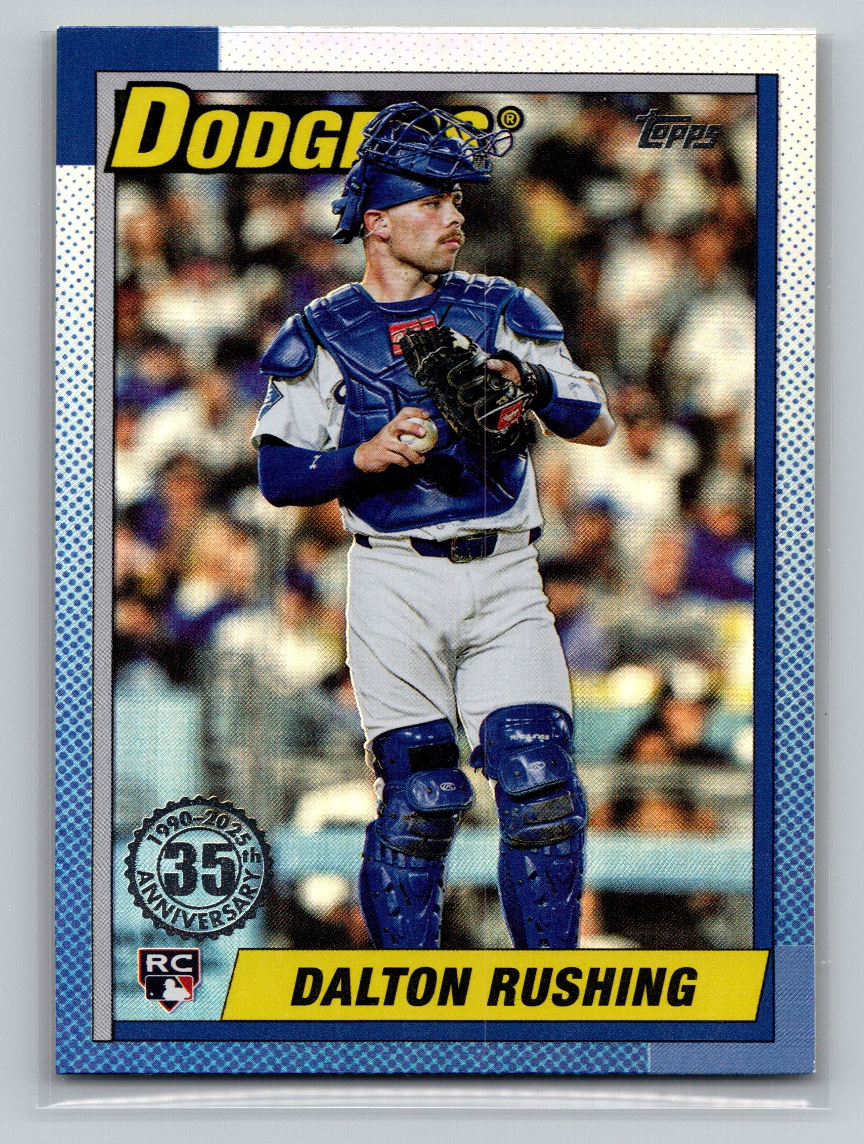 2025 Topps Update #U90-5 Dalton Rushing 1990 Topps Baseball 35th Anniversary