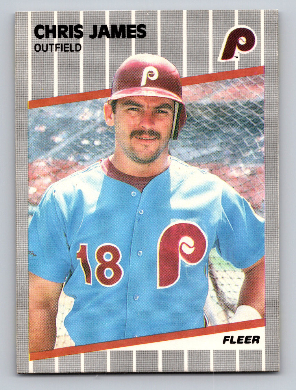 1989 Fleer #572 Chris James