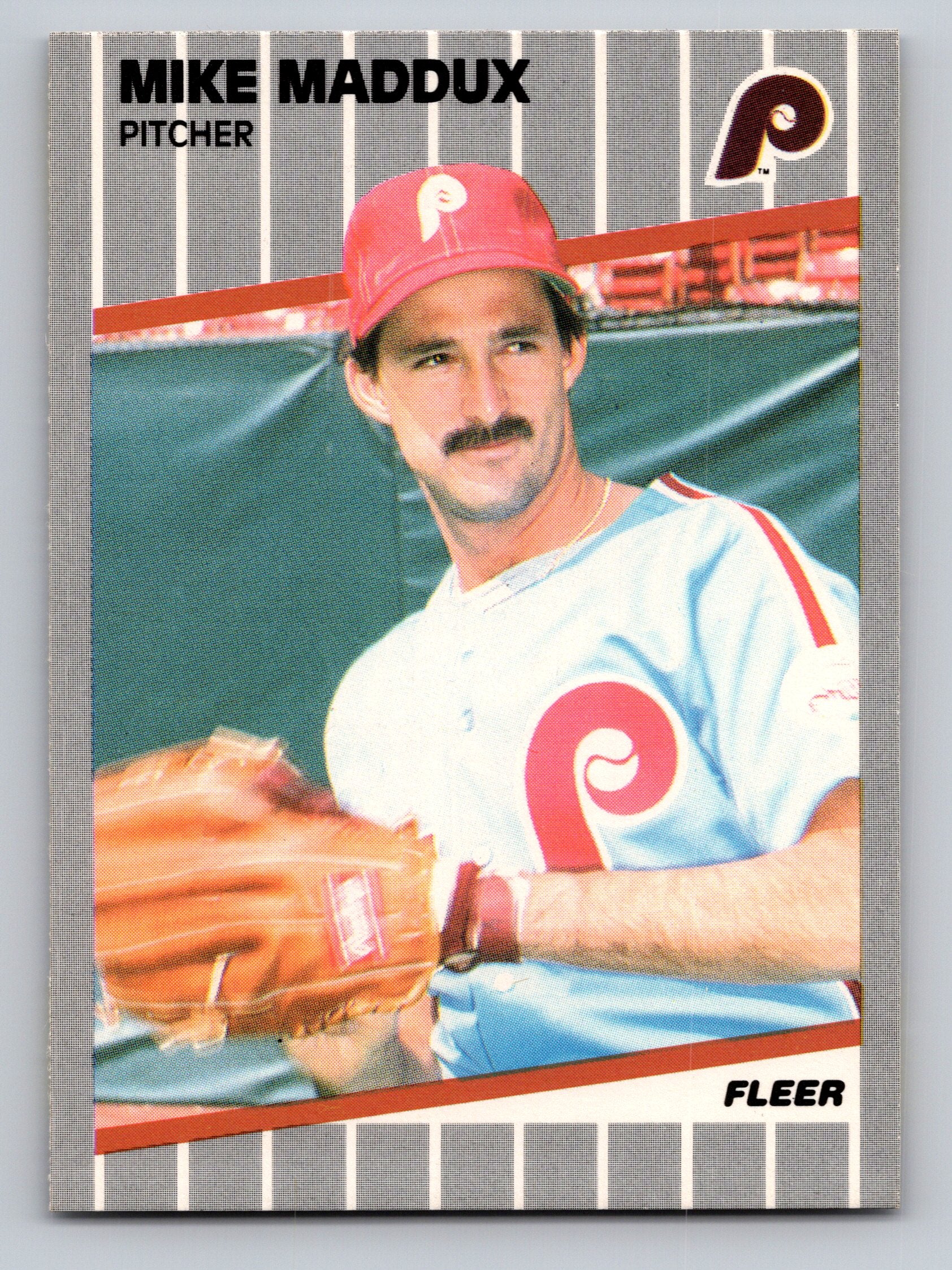 1989 Fleer #576 Mike Maddux